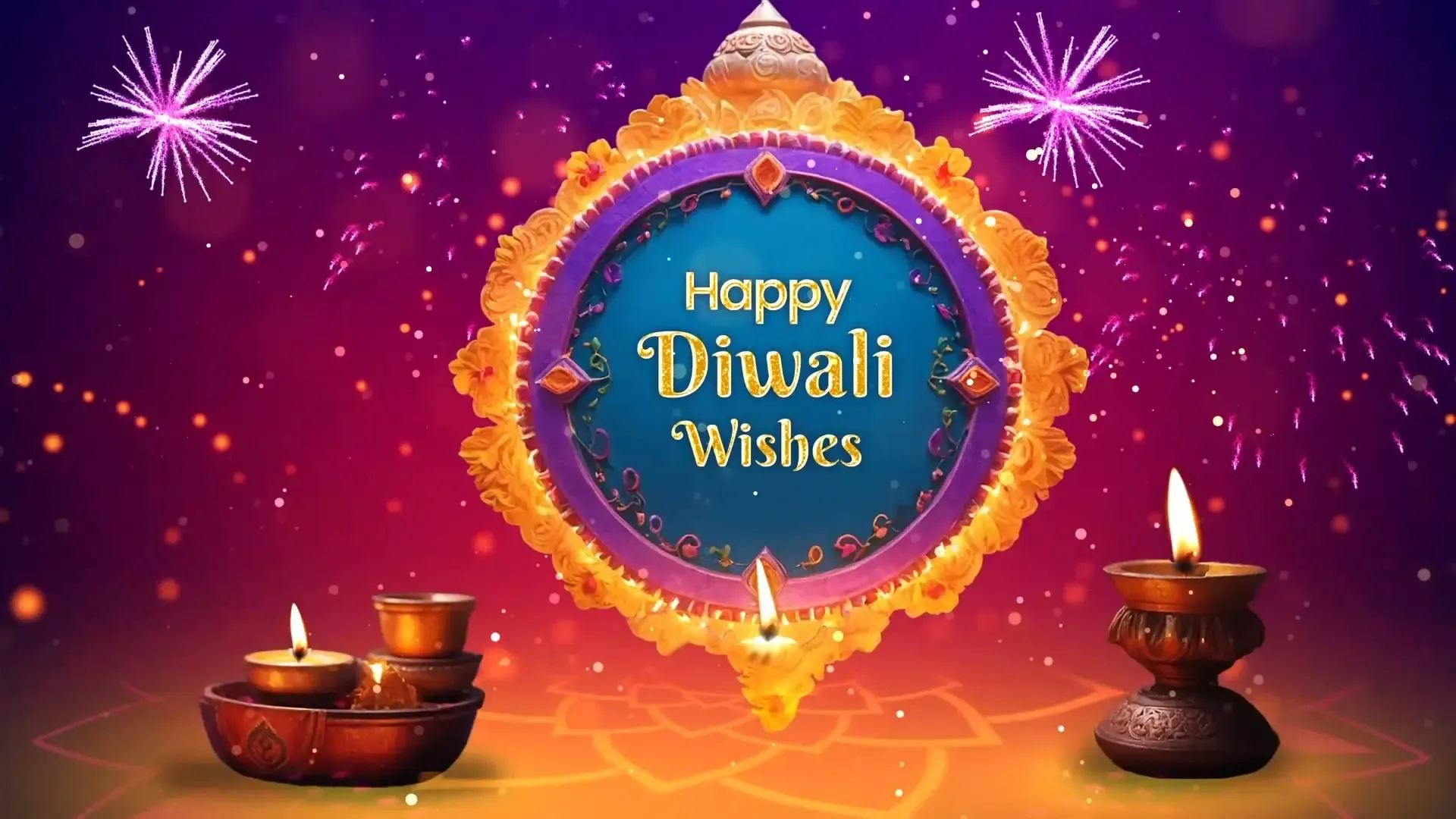 Traditional Happy Diwali Wishes Slideshow